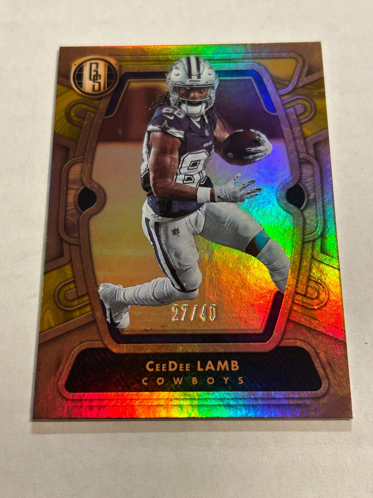 2024 GOLD STANDARD CEEDEE LAMB 27/40 CITRINE FOIL COWBOYS SP