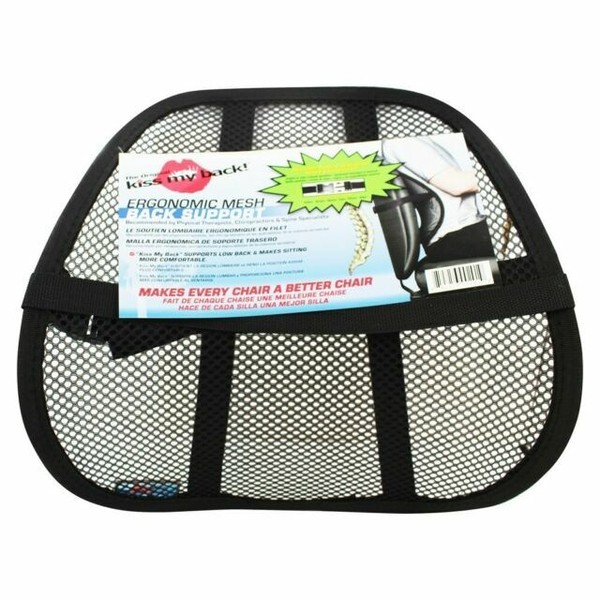 Kiss My Back Ergonomic Mesh Support Brace Seat Car Cushion Lumbar Chair