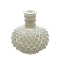Fenton White Opalescent English Hobnail 4.5" Bud Vase