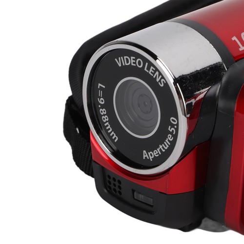 Red Video Camera Camcorder Full HD Camera Recorder 270° Rotation 2.7in Color Set - Picture 3 of 12