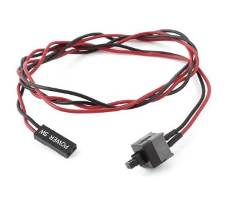 INTERRUTTORE RESET Riavvio pc tasto On Off accensione alimentatore ATX cavo