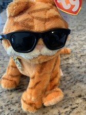 Ty Beanie Babies Cool Cat Garfield With Sunglasses 2004