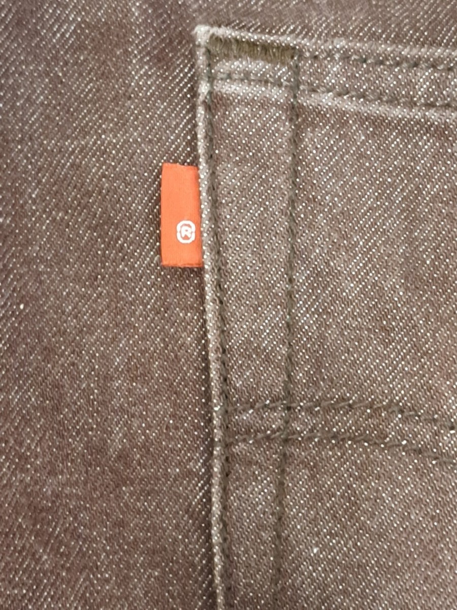 Levis 501 Men's Jeans Size 34x30 Button Fly Circle R Trademark Red