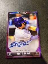 2024 Pulse Baseball-Matt Shaw Purple Auto #'D 4/5 Chicago Cubs