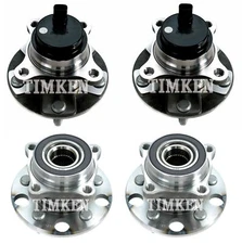 Front and Rear Wheel Bearings & Hubs Kit Timken For Lexus GS350 GS460 IS250 RWD