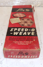 Vintage Lily Speed-O-Weave Loom Kit Frame Hex...