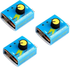 Hiletgo 3Pcs RC Servo Tester 3CH Digital Multi ECS Consistency Speed Controller 