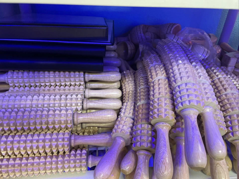 Kit/Juego de herramientas de terapia de madera colombiana 8 piezas, la mejor oferta que hay herramientas básicas Foto 4 de 4