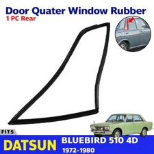 For Dutsun Bluebird 510 4D Sedan 1967-72 Rear Door Quater Rubber Seal 1 PC G03