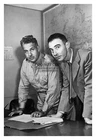 OPPENHEIMER & MILITARY HEAD OF MANHATTAN PROJECT ATOMIC BOMB WW2 4X6 PHOTO