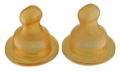 Hevea Trinksauger für Baby Fläschen (2er Pack), 3+ Mon.