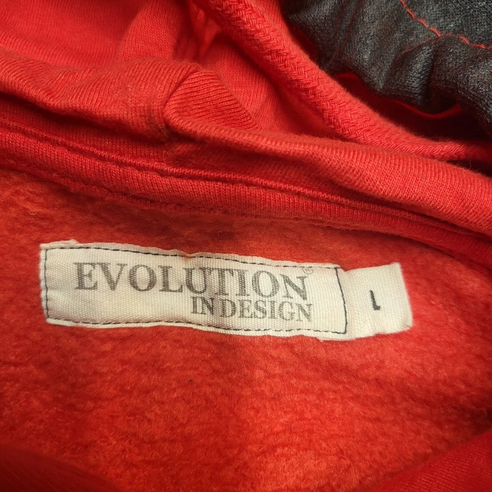 Rich Is Rich Hoodie Mens L Red Camo Pullover Sweatshirt Graphic Long Sleeve - Image 4 of 4