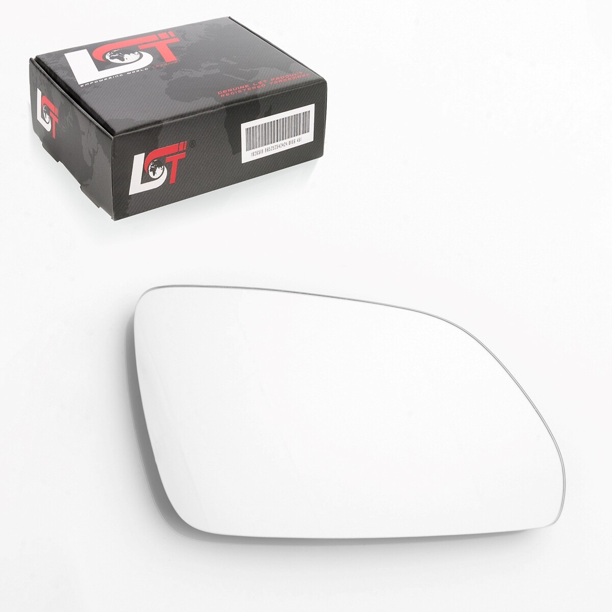 Adhesive side mirror glass right convex for Skoda Octavia II 2 1Z 2004-2008