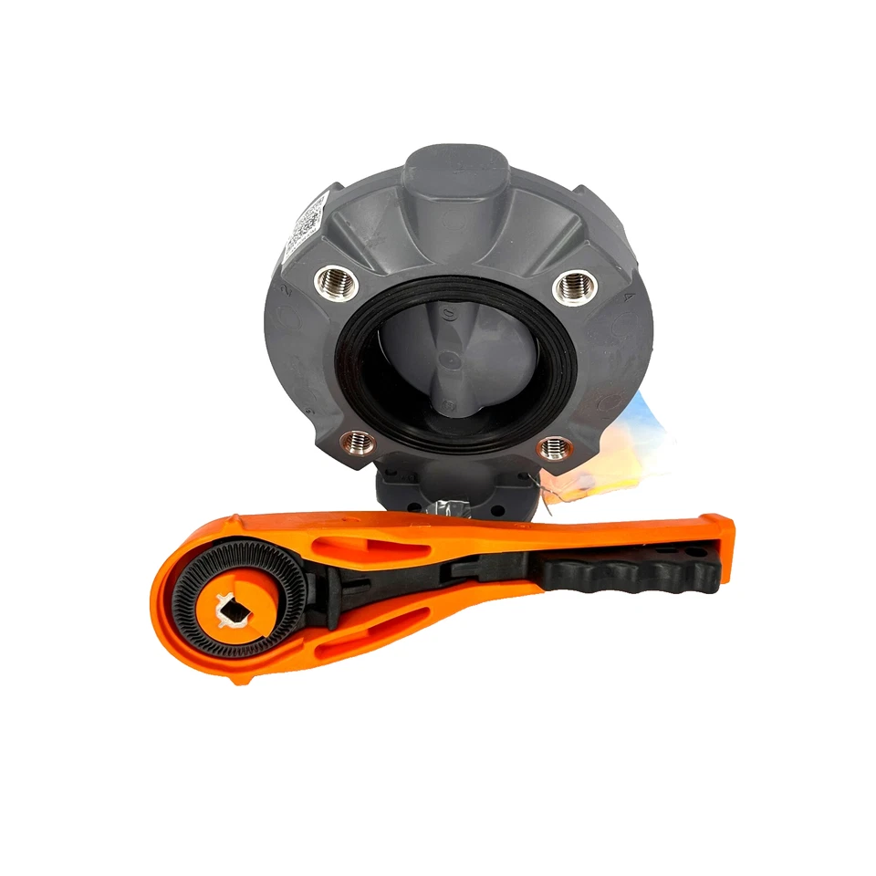 Hayward BYV1103A0ELI00 3" PVC Butterfly Valve, ANSI 150 PSI Wafer Style - Image 4 of 4