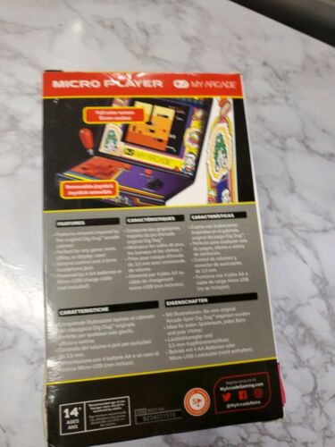 My Arcade Micro Player Retro Arcade Game Dig Dug Handheld Game Damaged Box - 第 3/24 張圖片