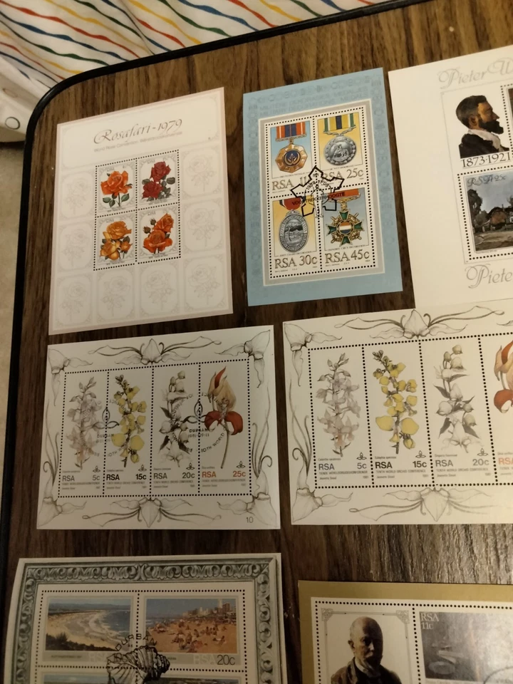 RSA South Africa Misc.Lot of 18 Mint Miniature Sheets from 1975 thru 1985 - Image 3 of 4