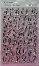 MOMENTA Acrylic Stamps - Script (52pcs) 2018