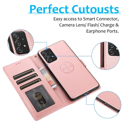 For Samsung S25 S24 S23 S22 S21 S20 FE Ultra Magnetic Leather Cover Wallet Case - Picture 43 of 86