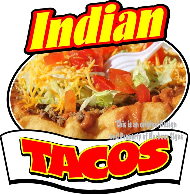 Indian Tacos Decal 14" Cater Concession Restaurant Food Truck Vinyl Sticker eBay