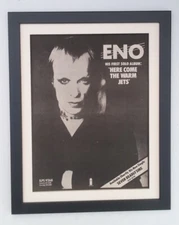 ENO*Here come Warm Jets*1974*RARE*ORIGINAL*POSTER*AD*FRAMED*FAST WORLD SHIP