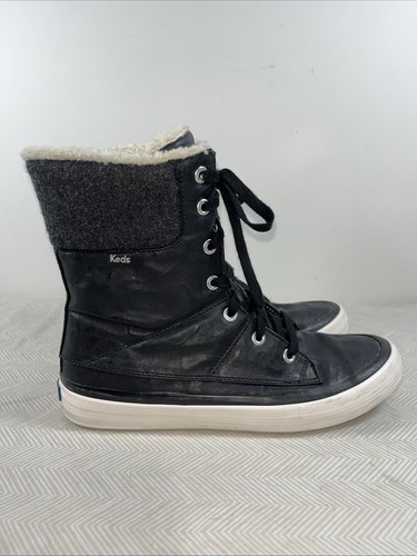 Keds Womens Juliet Winter Boots WF55477 Waterproof Lined Sneakers Wool Sz 10 Y2K - Picture 6 of 19
