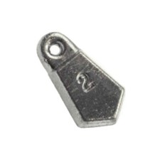 6oz flat bank sinkers. lot of 30  FREE SHIPPING