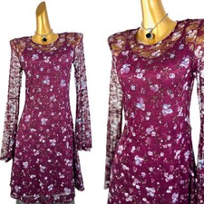 Vintage VTG 90s grunge cottagecore floral print prairie mini dress