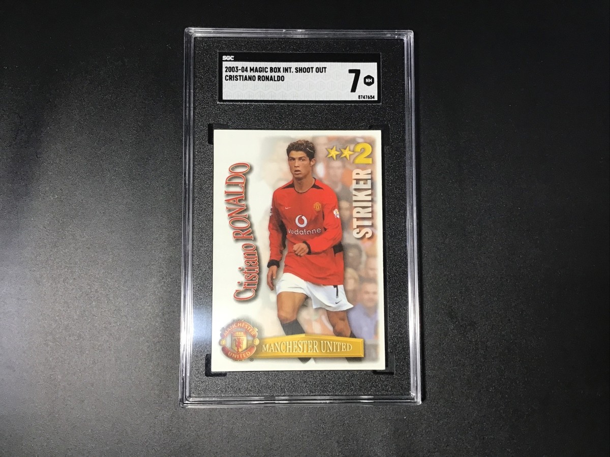 2003 Magic Box Shoot Out Cristiano Ronaldo RC Rookie Card SGC NM 7