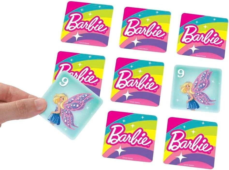 Barbie 5-in-1 Kids Games Set for Travel, Parties and Game Nights with Family - Image 3 of 4
