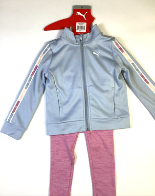 Puma Kids Girl's 3-Piece Tech Fleece Set, Purple, Size: 3T -w/Defect Please Read