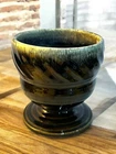 Vtg HULL POTTERY Brown Drip Glazed Pedestal Planter Vase Flower USA F34