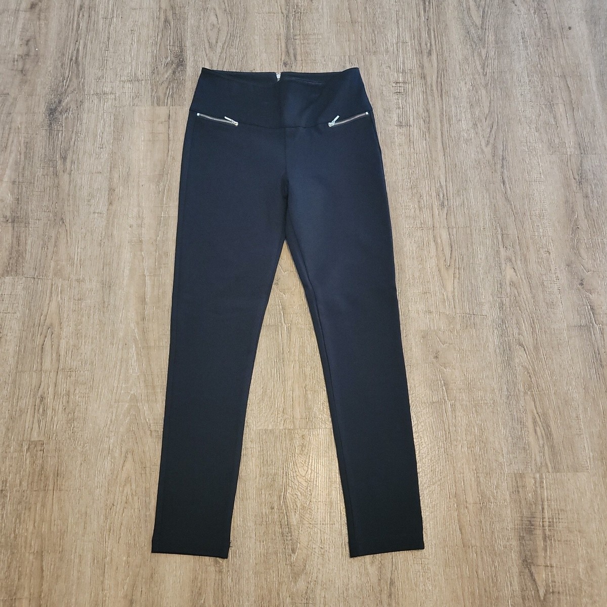Labijou Skinny Stretchy Pants Black Sz L High Rise 29