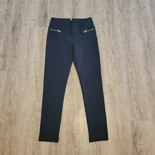 Labijou Skinny Stretchy Pants ~ Black ~ Sz L ~ High Rise ~ 29" Inseam