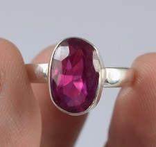 4.75 Ct Natural Pink Rubellite Tourmaline Oval Gemstone Certified Ring See Video