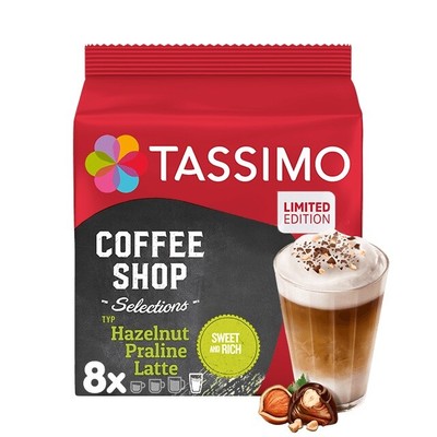 TASSIMO Hazelnut Praline Latte coffee 