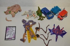Hasbro Transformers Beast Wars Missing or Broken pieces Rhinox Transquito + Lot