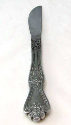 Stanley Roberts (Unmarkiert) Edelstahl Precious Rose Menge Von 5 Dinner Messer