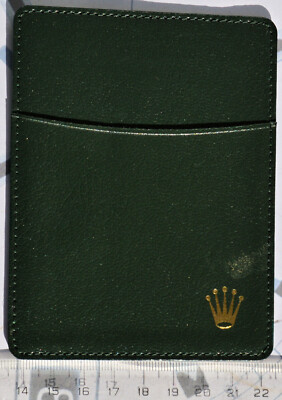 Rolex Tür Garantie 0101.40.34 Leder Grün Original Selten Vorzüglich Bedingungen