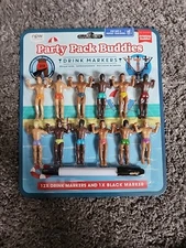 Drinking Buddies Party Pack Buddies Drink Markers Lot Of 12 And 1 Black Mrkr New