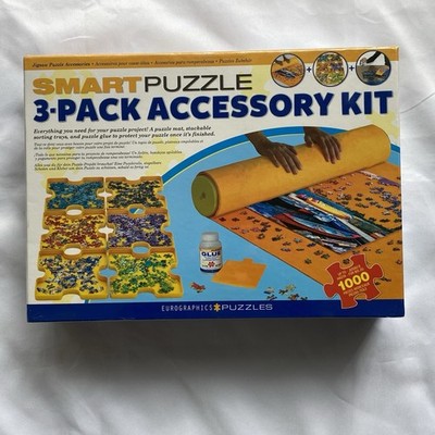 Eurographics Smart Puzzle Accessory Kit Roll & Go Mat, Trays, Glue, Yellow