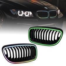 2xF�r BMW E90/E91 09-12 LCI Nieren Grill mit Licht Streifen RGB-LED Nierengitter
