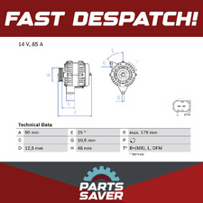 Alternator 0986042470 Bosch GNU2630 YLE102420 YLE102430 GNU2632 Quality