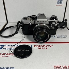 NrMINT - Olympus OM-10 35mm SLR Film Camera W/ 50 mm Lens - SAME DAY - WARRANTY