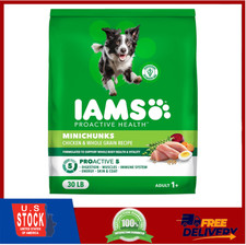 Proactive Health Adult Minichunks Dry Dog Food Chicken & Whole Grains,30 lb Bag 2.16 per pound