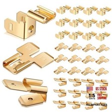 MorningRo 36 Pcs Electrical Quick Splice Wire Terminals, Piggyback Spade Gold