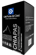 CAFE PUNTA DEL CIELO CHIAPAS TOSTADO Y MOLIDO MEXICAN COFFEE 1kg