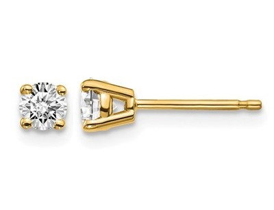 1/3 Karat (ctw VS2-Si1, D-E-F) Lab Grown Diamant Solitär Ohrringe 14K Gold