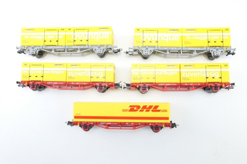 Piko Spur H0 57758 Containertragwagen 5 tlg | Condition: Gebraucht