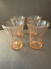 Estate Find Depression Glass Jeannette Cherry Blossom Pink 4 1/4” Tumblers