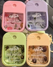 Pack of 4 Wish Hand Sanitizer Spary Travel Size Spray 4-Piece 1.2 FL OZ
